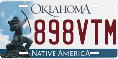 OK license plate 898VTM