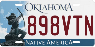 OK license plate 898VTN