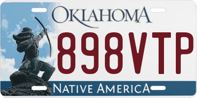 OK license plate 898VTP
