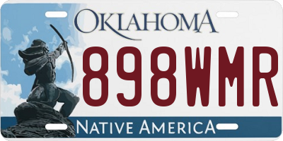 OK license plate 898WMR