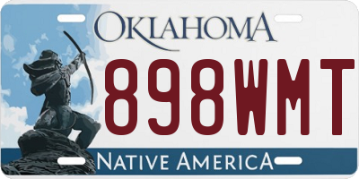 OK license plate 898WMT