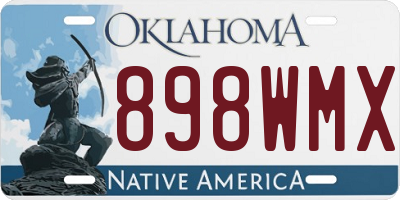 OK license plate 898WMX