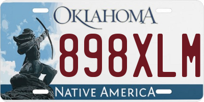 OK license plate 898XLM