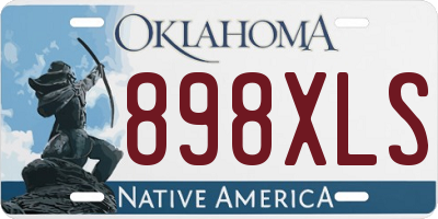 OK license plate 898XLS