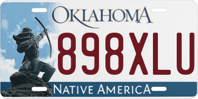 OK license plate 898XLU