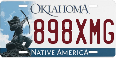 OK license plate 898XMG