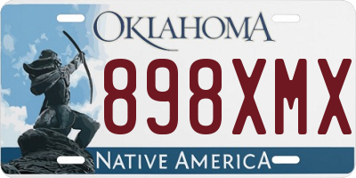 OK license plate 898XMX