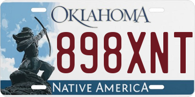 OK license plate 898XNT