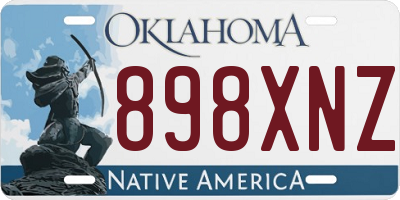 OK license plate 898XNZ