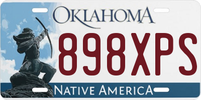 OK license plate 898XPS