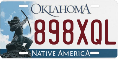 OK license plate 898XQL
