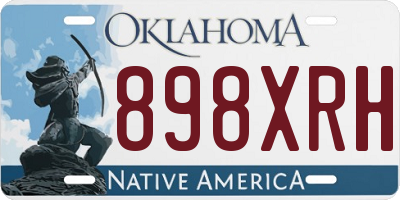 OK license plate 898XRH