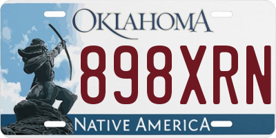 OK license plate 898XRN