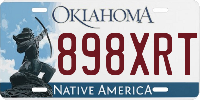 OK license plate 898XRT