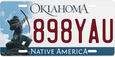 OK license plate 898YAU