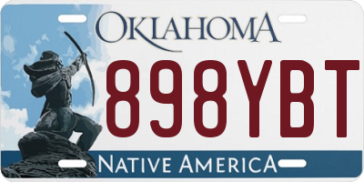 OK license plate 898YBT