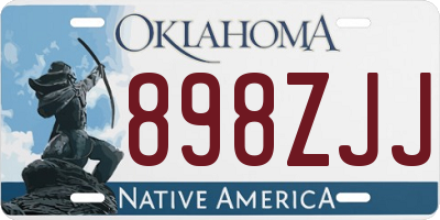 OK license plate 898ZJJ