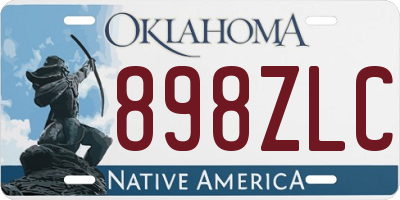 OK license plate 898ZLC
