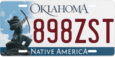 OK license plate 898ZST