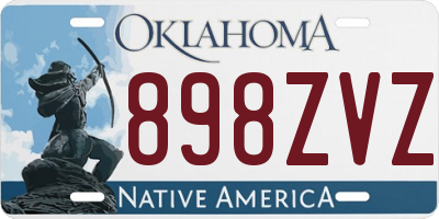 OK license plate 898ZVZ