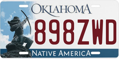 OK license plate 898ZWD