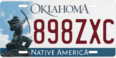 OK license plate 898ZXC