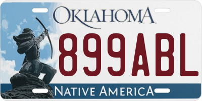 OK license plate 899ABL