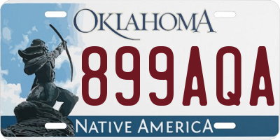 OK license plate 899AQA