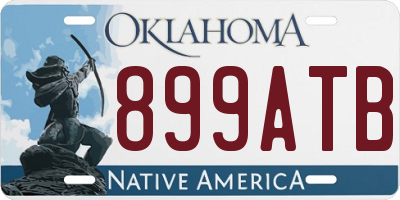OK license plate 899ATB
