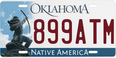 OK license plate 899ATM