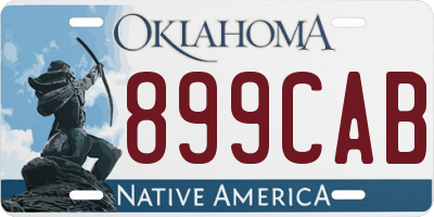 OK license plate 899CAB
