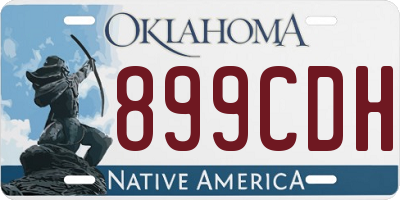 OK license plate 899CDH
