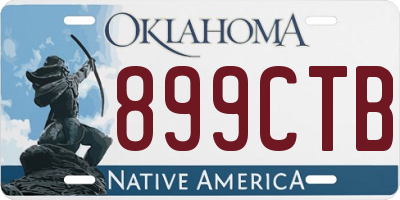 OK license plate 899CTB
