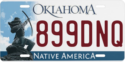 OK license plate 899DNQ