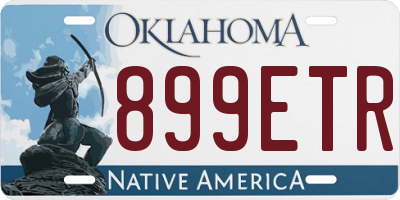 OK license plate 899ETR