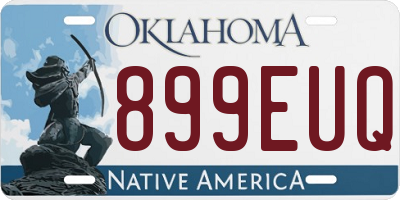 OK license plate 899EUQ
