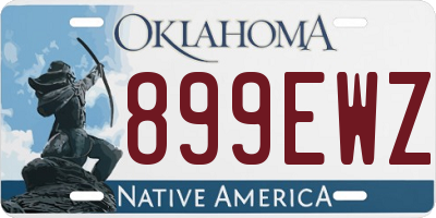 OK license plate 899EWZ