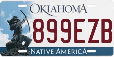 OK license plate 899EZB