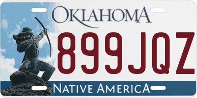 OK license plate 899JQZ