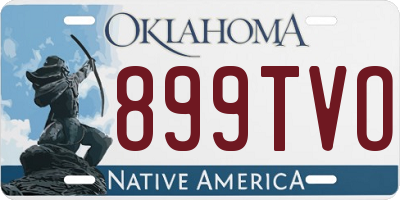 OK license plate 899TVO