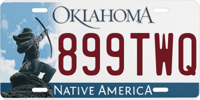OK license plate 899TWQ