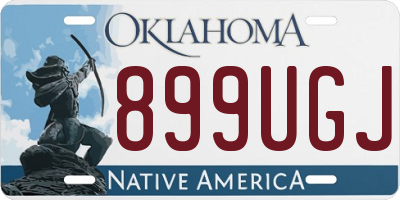 OK license plate 899UGJ