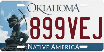 OK license plate 899VEJ