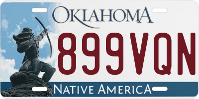 OK license plate 899VQN