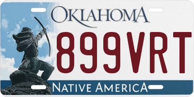 OK license plate 899VRT