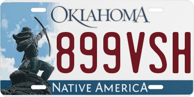 OK license plate 899VSH