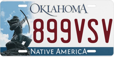OK license plate 899VSV