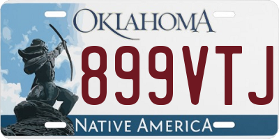 OK license plate 899VTJ