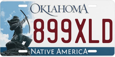 OK license plate 899XLD