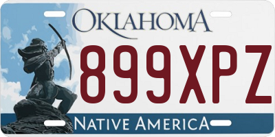 OK license plate 899XPZ